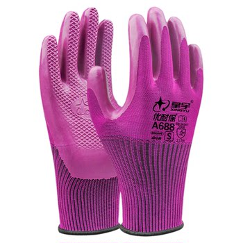 Ladies small thickened labor protection gloves imported latex