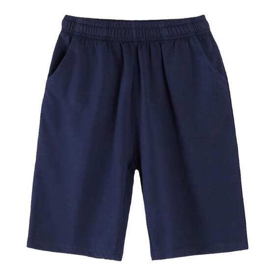 Navy blue school uniform shorts pure cotton summer thin children's sports pants elementary school student five-point pants high school junior high school student