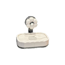 Suction cup punch-free soap box wall-mounted soap holder