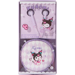 Miniso Famous Product Sanrio Jade Dog Type-c In-ear Headphones Wired Student Cute Kuromi