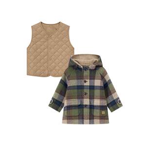 
TeenieWeenie Kids bear children's clothing comfortable autumn and winter baby boy three-in-one vest woolen coat