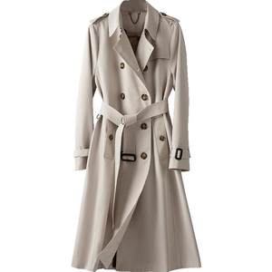 BXV windbreaker women's mid-length 2025 autumn new British style jacket small coat classic high-end