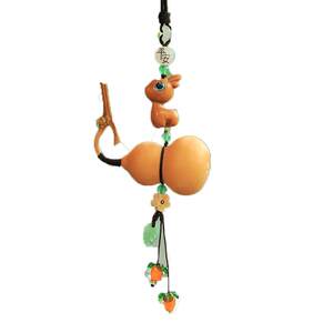 
Natural gourd car pendants car interior accessories hanging decoration entry and exit peace rearview mirror pendant 2025 new model