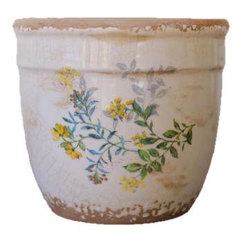 
Old retro art Nordic home ceramic flowerpot