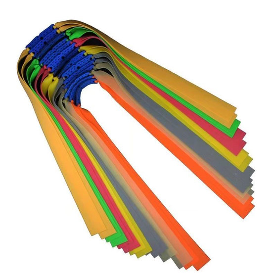 
Xinjiang free shipping imported Presas slingshot rubber band flat rubber band set strong thickened anti-freeze wear-resistant high rebound crown