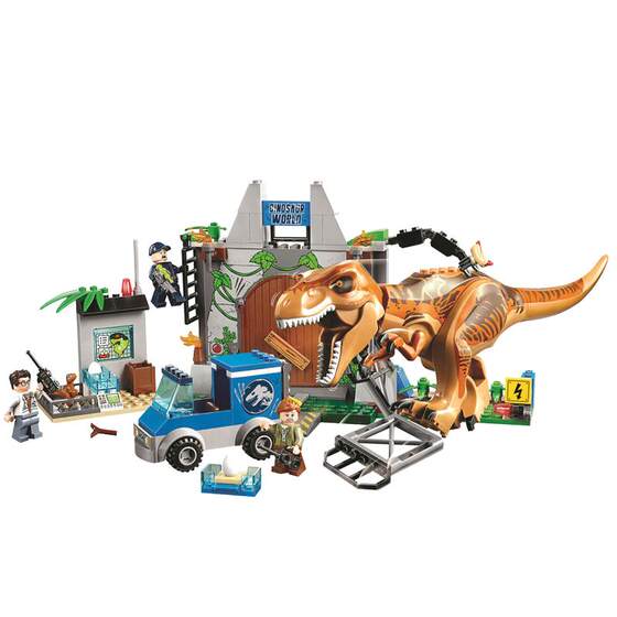 Jurassic Dinosaur World Tyrannosaurus Rex Escape 10758 Building Blocks Toys Boy 6 Years Old Puzzle Assembly Gift