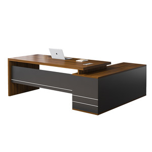 Office desk boss desk simple modern office desk with side cabinet manager supervisor desk chair combination office furniture