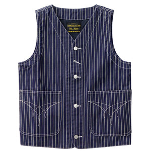 
American retro work suit layered vest men's Ami Kaji wash pure cotton multi-pocket denim vest vest jacket