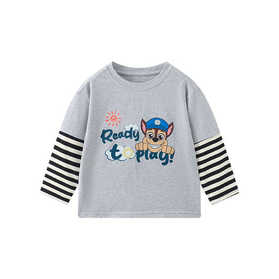 
Paw Patrol Boys Long Sleeve T-shirt Spring and Autumn 2026 New Children's Tops Autumn Baby Boy Basement Clothes