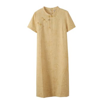 
200Jin [Jin equals 0.5 kg] Large size women's national style modified cheongsam skirt