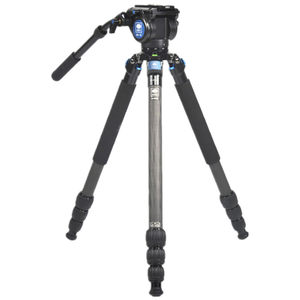 
Sirui R-2214X+VH10 carbon fiber tripod Professional photography camera bracket SLR camera tripod video shooting hydraulic damping gimbal with handle telephoto bird shooting model