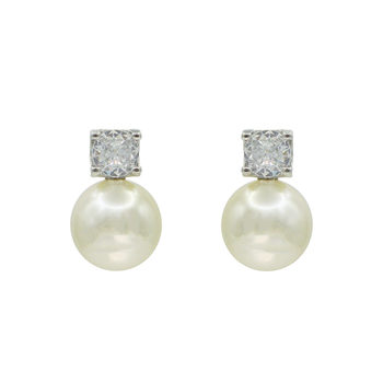 Princess Diana Collection Simple Shijia Pearl Earrings Mosquito Repellent Disc Ear Clips Women's No-Ear Holes Temperament Earrings Studs and Earrings