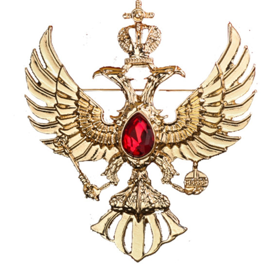 Retro Personality Eagle Badge Vintage broochiers High -end suit Men's Needle Coats Platty Flower Accessories