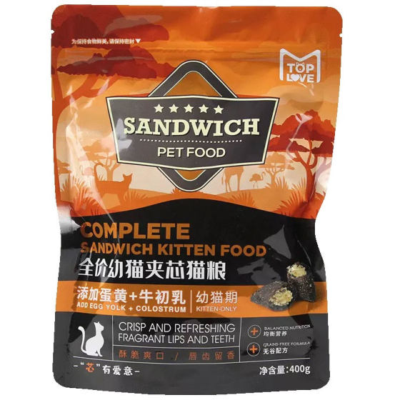 1.6kgtoPlove Love, Love Wuwu Core Crispy Catal Cat Food 400g Natural Cat Main Grain Cat Snack
