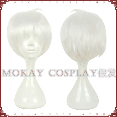 taobao agent The agreed Dream Island Norman COS fake silver white anti -short hair cosplay wig