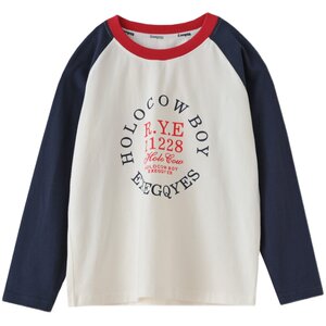 
170 size medium-sized children's cotton base shirt for boys and girls' letters round neck long-sleeved T-shirt Spring and Autumn style Children's clothing