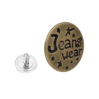 
Needless jeans buttons and tools to change waist circumference