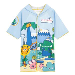 
Lemon baby quick-drying bath towel children's boys and girls' cloak bathing absorbent beach seaside swimming special bathrobe