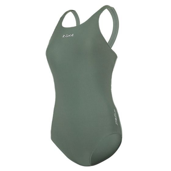 
Zoke racing swimsuit women's professional sports training one-piece green sexy swimsuit zoke women's competitive swimsuit