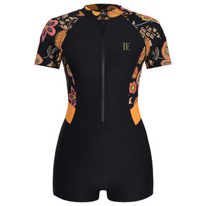 
BE Fan De'an 2025 new popular one-piece swimsuit women's large size professional racing belly-covering hot spring senior swimsuit