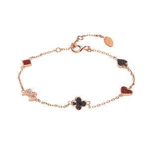 
AGATHA/Aijiasha Poker Queen Bracelet French elegant and high-end sterling silver light luxury Christmas gift