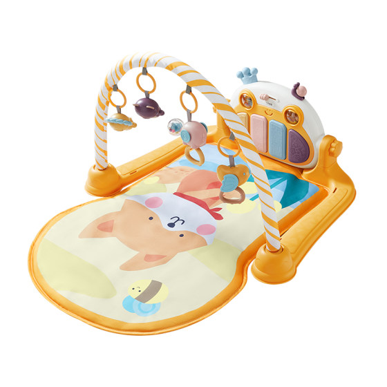 
October Crystal Pedal Piano Baby Multifunctional Educational Early Education Toy Newborn Baby Pedal Bedbell Fitness Stand