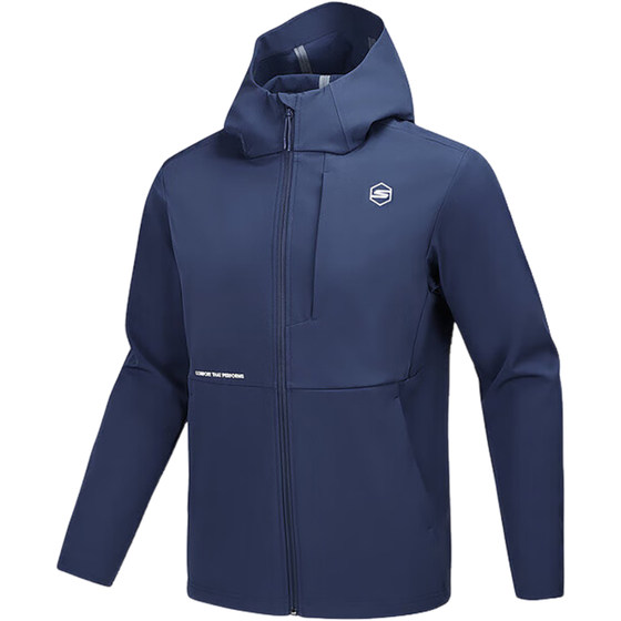 
Skechers/Skechers genuine new men's sports and leisure zipper woven hooded jacket