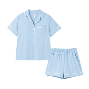 
Fenton pajamas for women 100% cotton with chest pads home wear new summer short-sleeved large size can be worn outside, comfortable and breathable