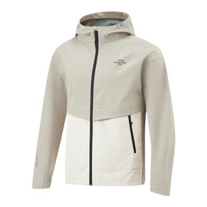 Li Ning Jacket Men's Long Sleeve Outdoor Windbreaker Hooded Autumn and Winter Velvet Windproof Jacket Sportswear Mountaineering Top Men