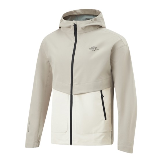 Li Ning sports windbreaker jacket men's autumn and winter new cardigan long-sleeved hooded plush velvet warm sportswear tops men