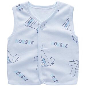 
Newborn baby summer vest thin pure cotton boy vest children's vest baby horse clip spring and autumn outside wear