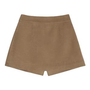 pusumede limited weekly black wool skirt pants women's high waist anti-exhausted suit skirt