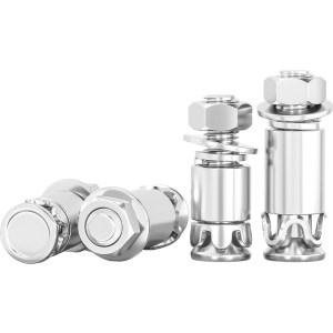 
M6M8 304 stainless steel hit back bolt screw ultra short expansion shock-resistant back marble curtain wall accessories bolt