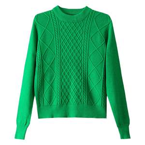 
Short sweater for women autumn and winter 2025 new thickened pullover sweater with bottoming shirt high waist top for small people