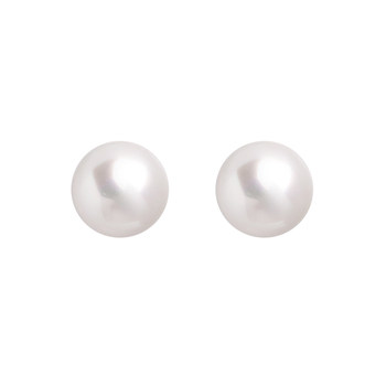 s925 silver needle ear piercing pearl earrings