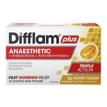 
Difflam Powerful Throat Lozenges Honey Lemon Flavor Tonsils Sore Throat Swelling Throat Protective Lozenges 48 Tablets