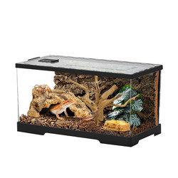 Reptile tank landscaping and high transparency reptile breeding box