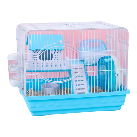 Hammers cage Golden silk bears super cheap villa luxury small hamster supplies 47 basic cage suits are complete