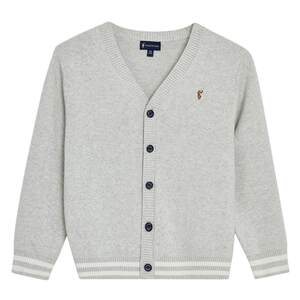 
POLOWALK children's clothing boys' V-neck sweater spring and autumn medium and large children's knitted cardigan sweater all-match jacket