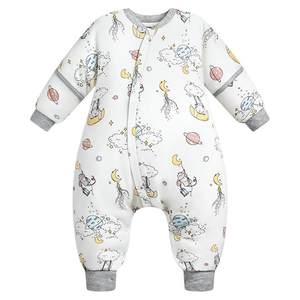 
LittleTiny baby sleeping bag pure cotton baby autumn and winter children's quilted model for all seasons, medium and large children's anti-kick quilt