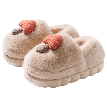 
Thick-soled cotton slippers for women in autumn and winter wear 2025 new indoor home warm fluffy confinement cotton shoes for women