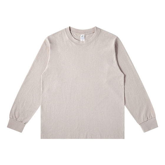 
Autumn and winter American long-sleeved sports T-shirt men's loose cotton round neck casual fitness training top base clothing