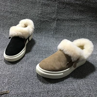 Магазин заводского магазина Qingcang Skin Foot Leather Rotht House Plat Bottom и удобная мода осень и зимняя корейская версия домашних женских синглов