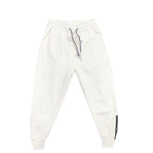 
White sweatpants men's casual pants loose zipper leg slim gray sweatpants men's spring and autumn small leg pants trendy
