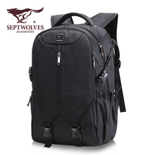 Оригинальная семерка волков мода для мужчин мода на отдых Оксфорд ткань рюкзак с двумя плечами сумка для молодежи сумка для путешествий компьютер сумка