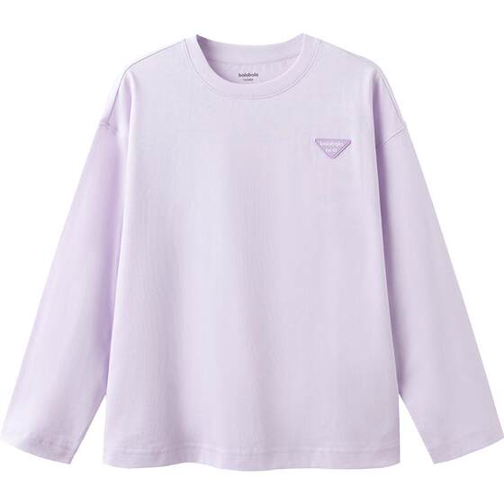 
Balabala children's long-sleeved T-shirt boys and girls' base shirt spring and autumn children's clothing medium-large children's pure cotton clothes small