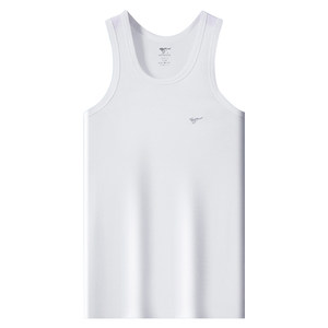 Septwolves Men's Vest Pure Cotton Boys' Undershirt Boys' Hurdle Sweat-Absorbent Old Man's Shirt White Bottoming Men's Style