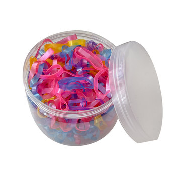 Canned 300 hair rope colorful disposable rubber bands
