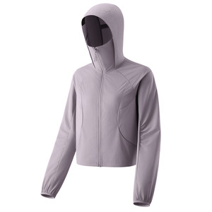 
Jiaoxia light and rainy sun protection clothing for women spring and summer short outdoor charging loose skin clothing waterproof sports jacket