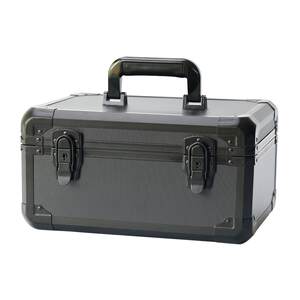 Aluminum alloy box, metal storage toolbox, portable with lock, maintenance and beauty car box, instrument box